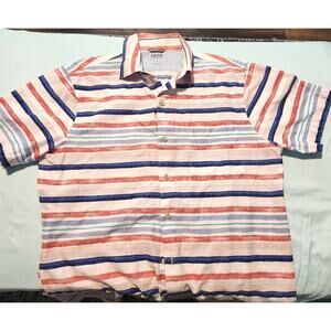 IZOD Men's Short Sleeve Shirt, Size Large‎